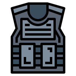 Bulletproof vest icon