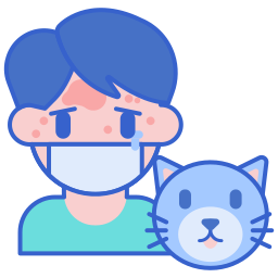 Pet allergy icon