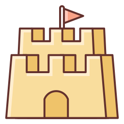 Sand castle icon