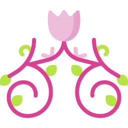 Floral design icon