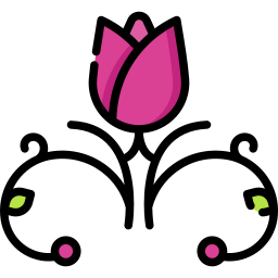 Floral design icon