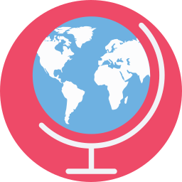 Earth globe icon