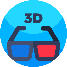 óculos 3d Ícone