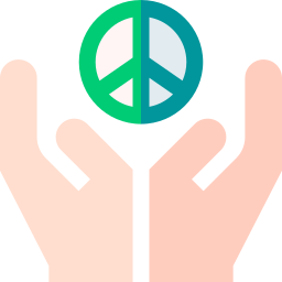 Peace symbol icon