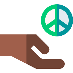 Peace symbol icon