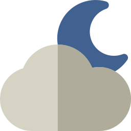 Cloudy night icon