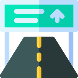 Highway sign icon