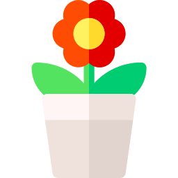 Flower pot icon