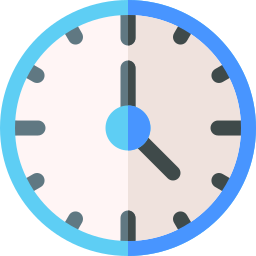 Round clock icon