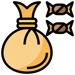 Candy bag icon