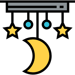 Crib toy icon