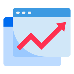 Line graph icon