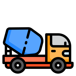 Concrete mixer icon