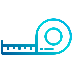 Measuring tape icon