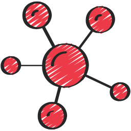 Molecular structure icon