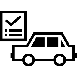 Car repair check list icon