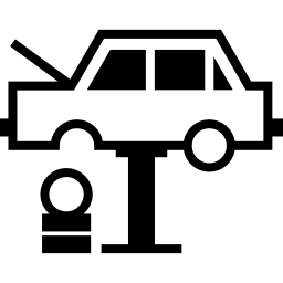 changement de pneu de voiture Icône