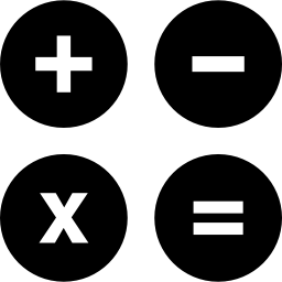 schaltflächen für mathematische operationen icon