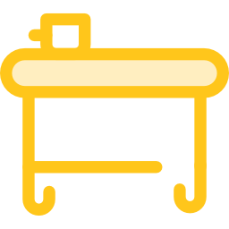 Teacher desk icon