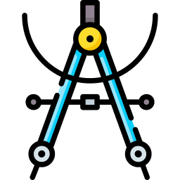 Drawing compass icon