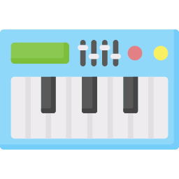 Electric keyboard icon