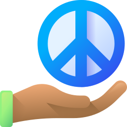 Peace symbol icon