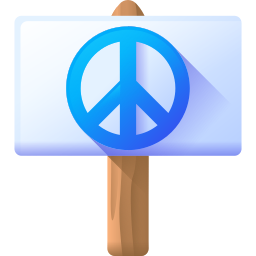 Peace sign icon