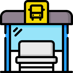 Bus stop icon