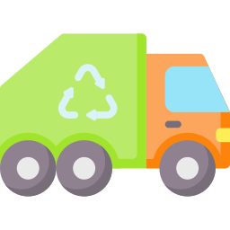 Garbage truck icon