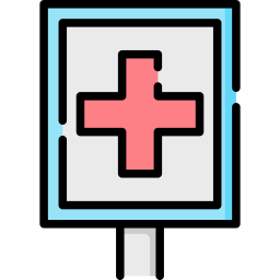 Hospital sign icon