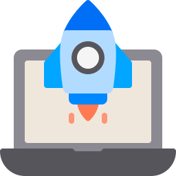 Rocket launch icon