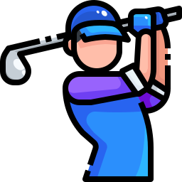 Golf player icon