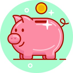 Piggy bank icon