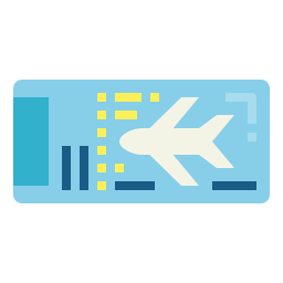 Plane ticket icon