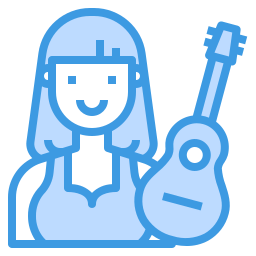 Guitar player icon