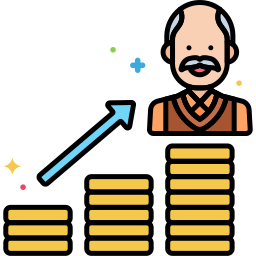 piano di pensionamento icona