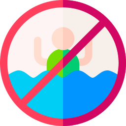 schwimmen verboten icon