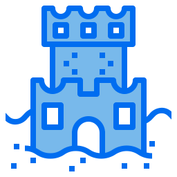 Sand castle icon