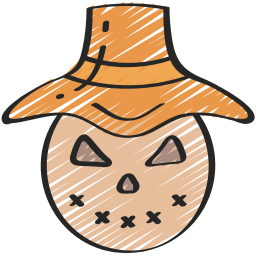 Scarecrow head icon