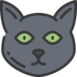 schwarze katze icon