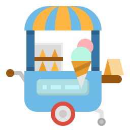 Food cart icon