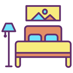 Double bed icon