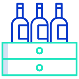 Wine bottles icon