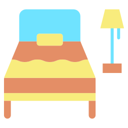 Cama de solteiro Ícone