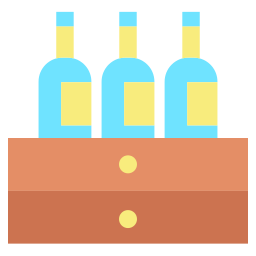 Wine bottles icon