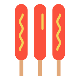 Corn dog icon