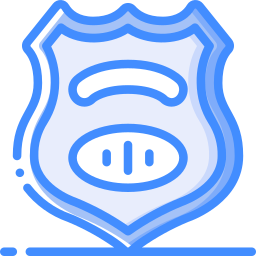 distintivo della polizia icona