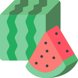 quadratische wassermelone icon