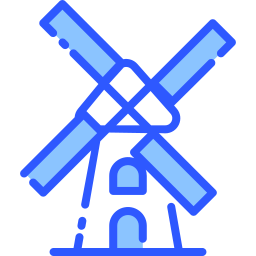 Kinderdijk windmills icon