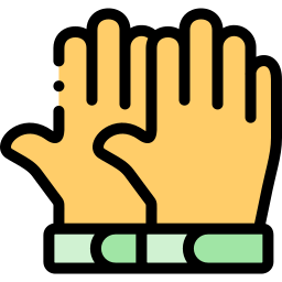 Football gloves icon